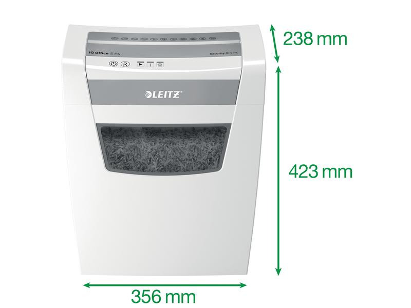 Leitz Bürogeräte Aktenvernichter IQ Office S P-4, 12 Blatt