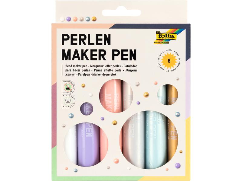 Folia Perlentropfenfarbe 30 ml, Mehrfarbig