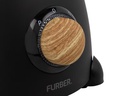 FURBER Wasserkocher, Standmixer und Toaster Set, Schwarz matt