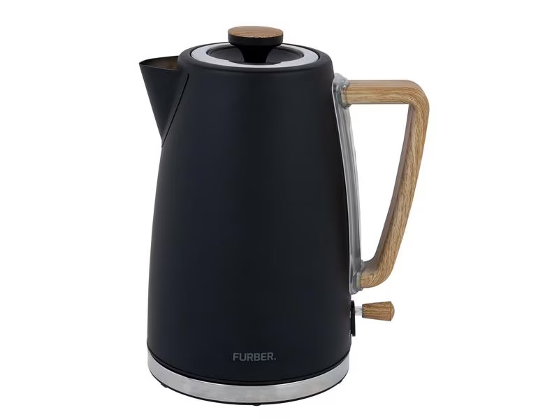 FURBER Wasserkocher, Standmixer und Toaster Set, Schwarz matt