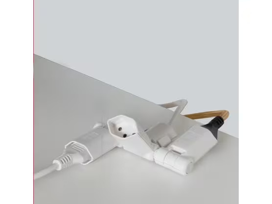 Max Hauri Steckdosenleiste Clip-Clap Line 3x T13, Weiss
