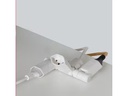 Max Hauri Steckdosenleiste Clip-Clap Line 3x T13, Weiss
