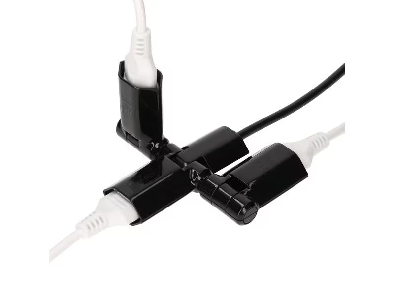 Max Hauri Steckdosenleiste Clip-Clap Line 3x T13, Schwarz