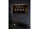 Konstsmide LED-Lichtervorhang mit Sternen 77 Lampen, 90 cm