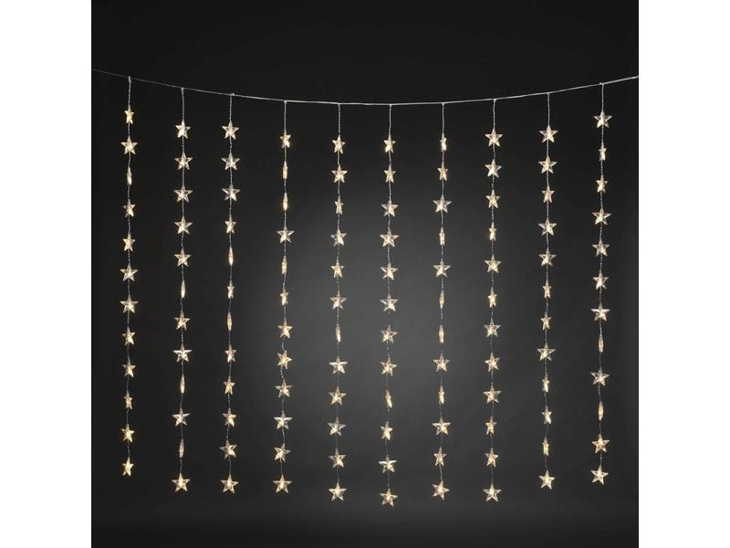 Konstsmide LED-Lichtervorhang mit Sternen 120 LED, 1.4 m