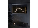 Konstsmide LED-Lichtervorhang mit Schneeflocken 48 Lampen, 90 cm