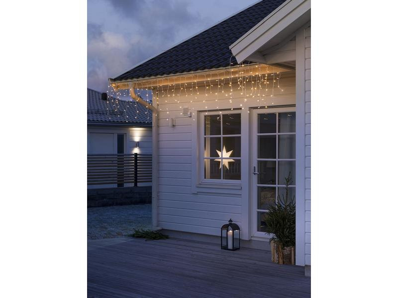 Konstsmide LED-Lichtervorhang Eisregen, 5 Meter, 200 LED