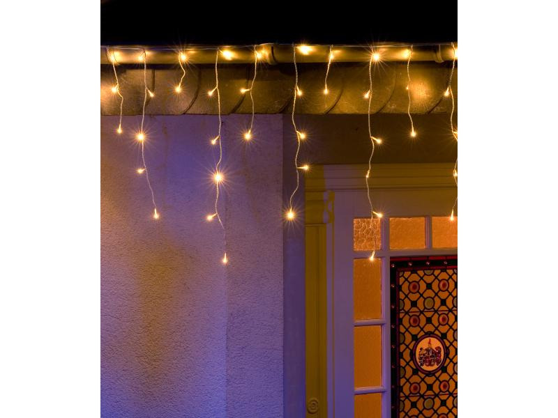 Konstsmide LED-Lichtervorhang 5 m Weiss, 200 LED, Outdoor