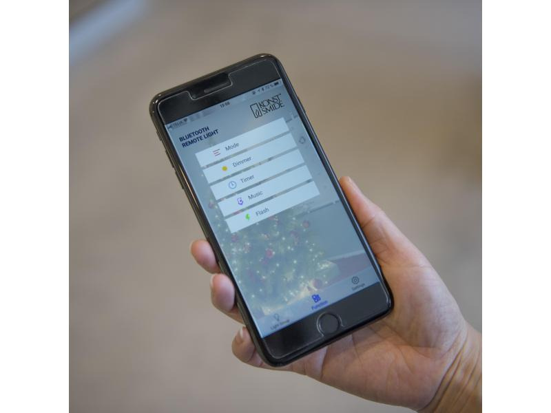 Konstsmide LED-Lichterkette 14 m Grün, mit App gesteuert, Indoor