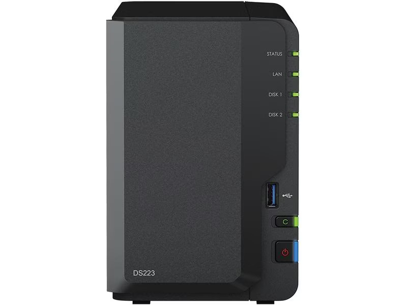 Synology NAS DiskStation DS223, 2-bay WD Red Plus 8 TB