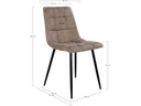 House Nordic Stuhl Middelfart 2 Stück, 86 x 55 cm, Hellbraun/Schwarz