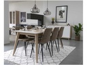 House Nordic Stuhl Middelfart 2 Stück, 86 x 55 cm, Hellbraun/Schwarz