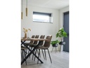 House Nordic Stuhl Middelfart 2 Stück, 86 x 55 cm, Hellbraun/Schwarz