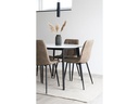 House Nordic Stuhl Middelfart 2 Stück, 86 x 55 cm, Hellbraun/Schwarz