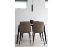 House Nordic Stuhl Middelfart 2 Stück, 86 x 55 cm, Hellbraun/Schwarz