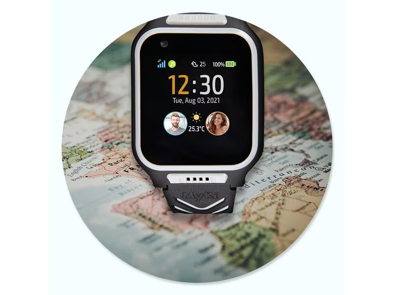 MyKi Smartwatch 4 Schwarz/Grün