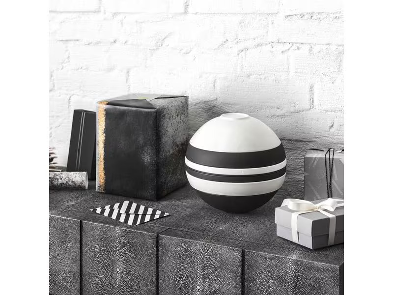 Villeroy &amp; Boch Speise-Service Iconic La Boule 7 Stück, Schwarz/Weiss