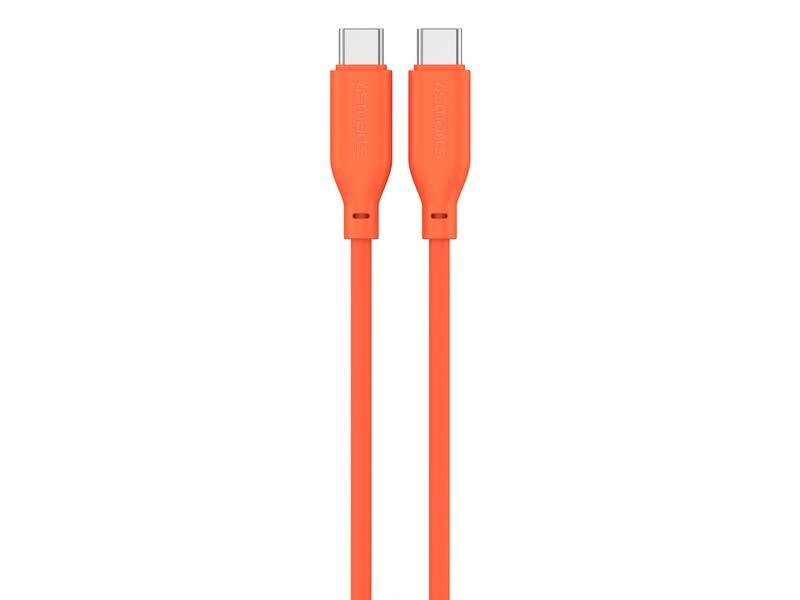 4smarts USB 2.0-Kabel Silikon High Flex USB C - USB C 1.5 m Orange