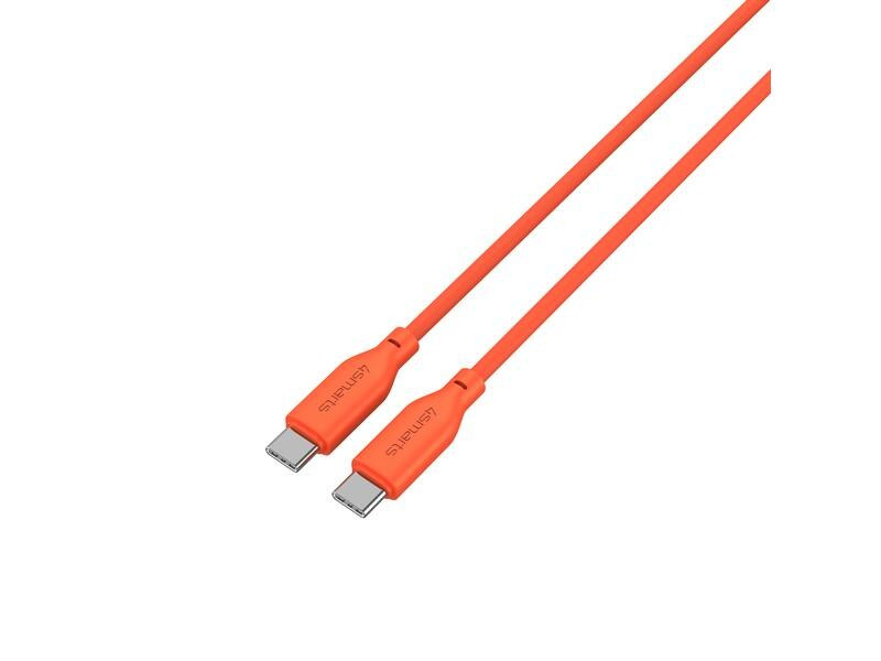 4smarts USB 2.0-Kabel Silikon High Flex USB C - USB C 1.5 m Orange