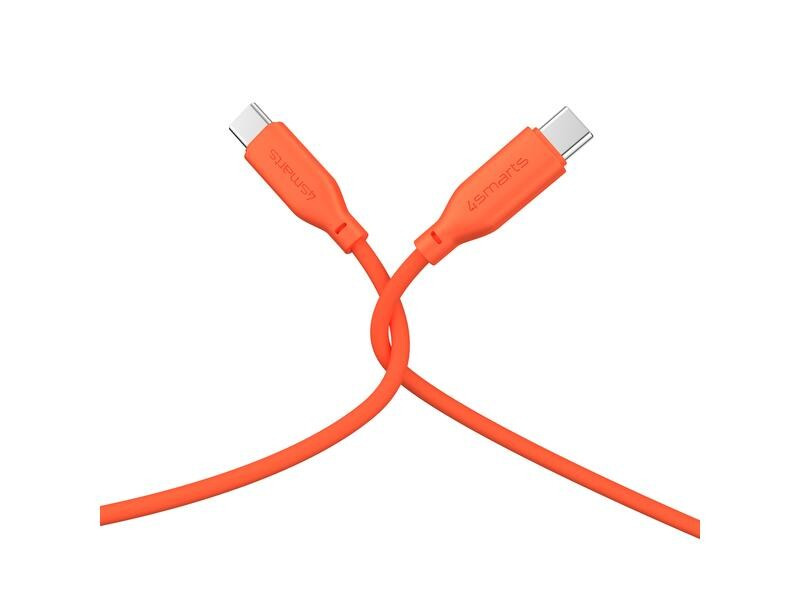 4smarts USB 2.0-Kabel Silikon High Flex USB C - USB C 1.5 m Orange