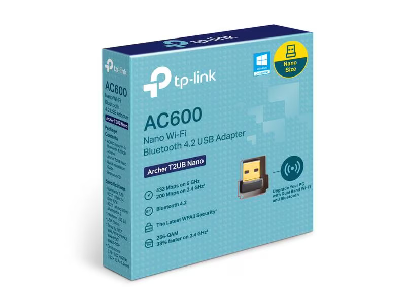 TP-Link WLAN-AC USB-Stick Bluetooth Archer T2UB Nano USB 2.0