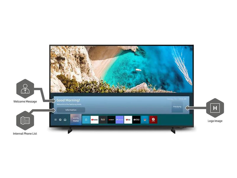 Samsung Hotel-TV HG75AU800EEXEN 75