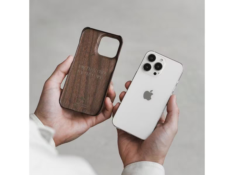 Woodcessories Back Cover Slim Case iPhone 14 Plus Walnuss