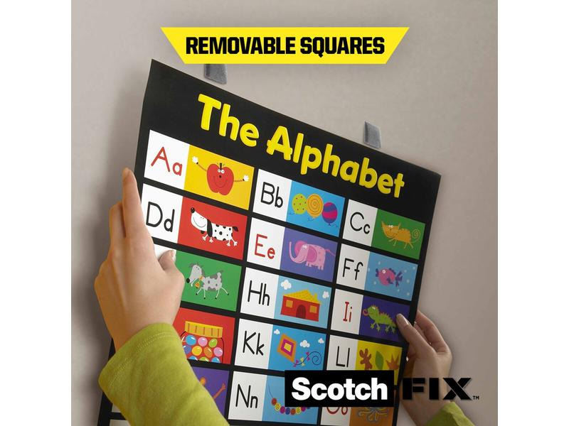 Scotch Montagequadrate Scotch-Fix, 12.7 mm x 12.7 mm, Grau