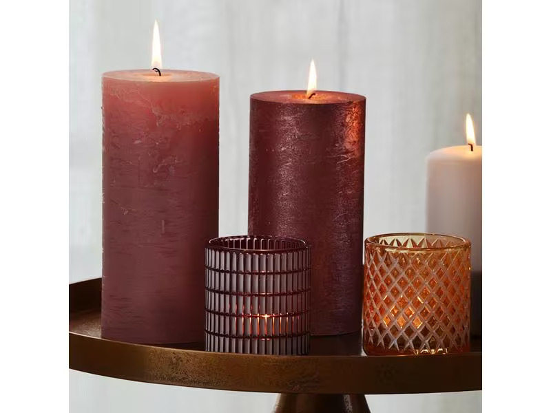 balthasar Windlicht Crystal 7.8 cm, Orange