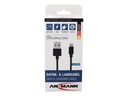 Ansmann USB 2.0-Kabel für iPhone, iPad, USB A - Lightning 1.2 m