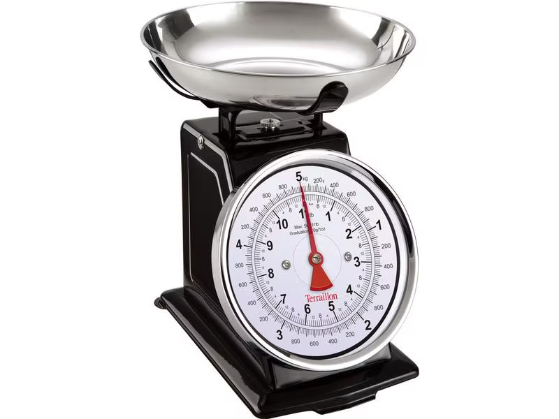 Terraillon Küchenwaage Trad 500 Schwarz
