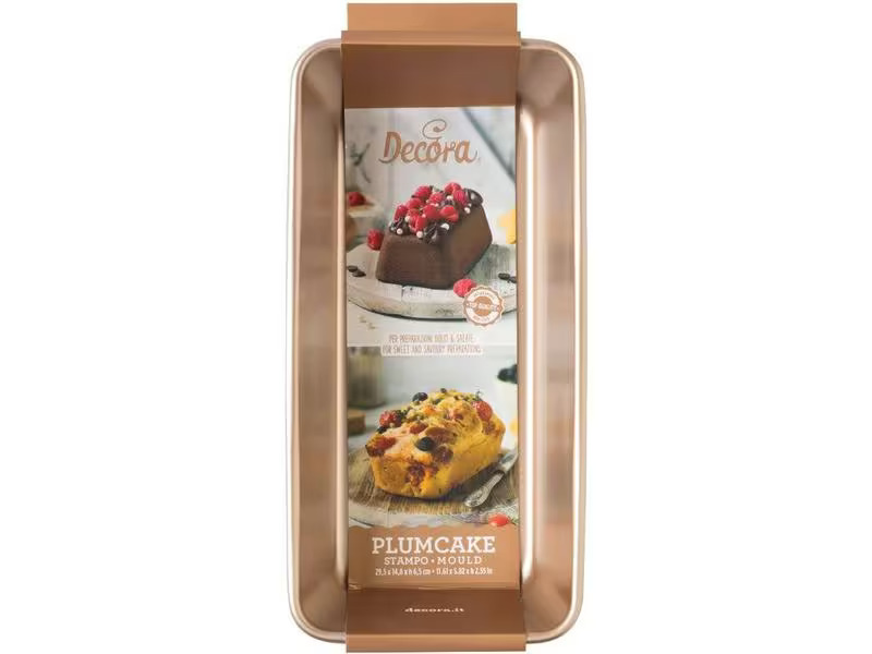 Decora Backform eckig 29.5 x 14.8 cm, Rosegold