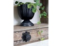 Chic Antique Möbelgriff mit französischer Lilie Ø 8 cm, antik Schwarz
