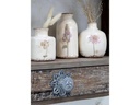 Chic Antique Möbelgriff mit französischer Lilie Ø 8 cm, antik Grau