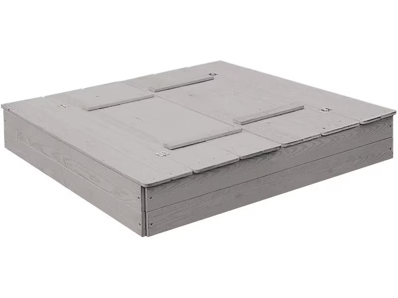 roba Sandkasten mit Deckel Grau