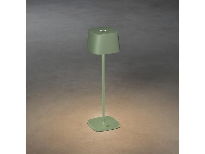 Konstsmide Tischleuchte USB Capri, 2700-3000 K, 2.2 W, Mintgrün