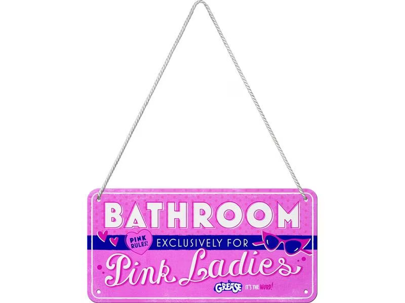 Nostalgic Art Schild Pink Ladies 20 cm x 10 cm, Metall