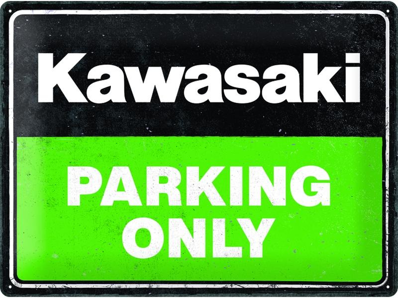 Nostalgic Art Schild Kawasaki 30 cm x 40 cm, Metall