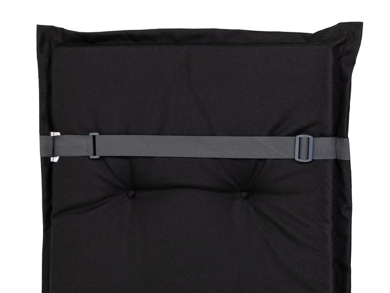 COCON Stuhlauflage Niederlehner Outdoor 100 x 50 cm, Schwarz