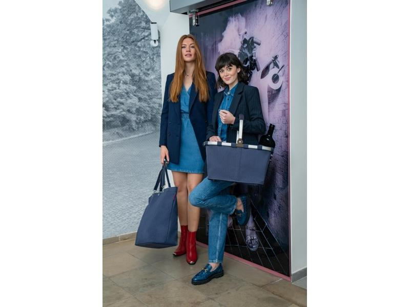 Reisenthel Tasche Classic Shopper XL Herringbone Dark Blue