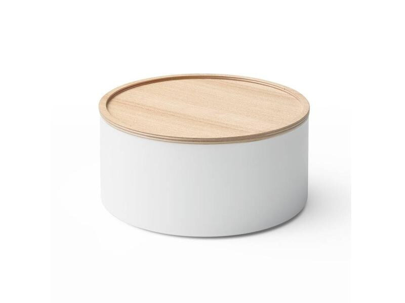 Yamazaki Aufbewahrungsbox Rin Nature/Weiss