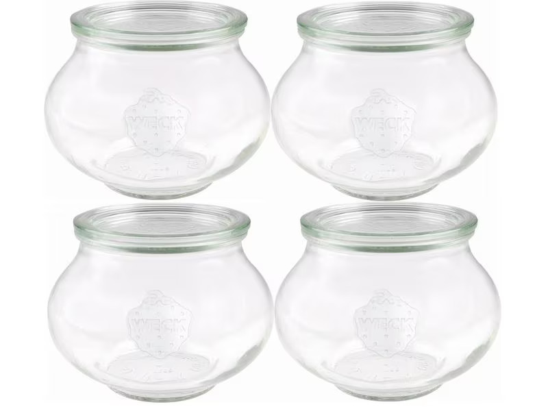 Weck Einmachglas 1000 ml, 4 Stück