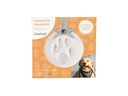 pearhead Pfotenabdruck Ornament, Grau