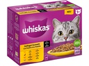 Whiskas Nassfutter 1+, Geflügel Auswahl in Sauce, 12 x 85 g