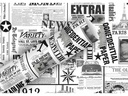 Braun + Company Geschenkpapier News Schwarz