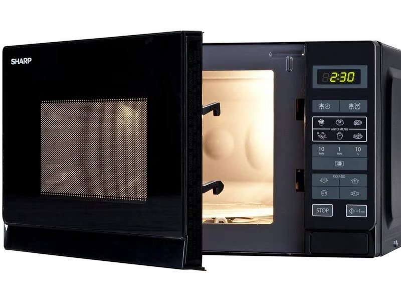 Sharp Mikrowelle R242BKW Schwarz