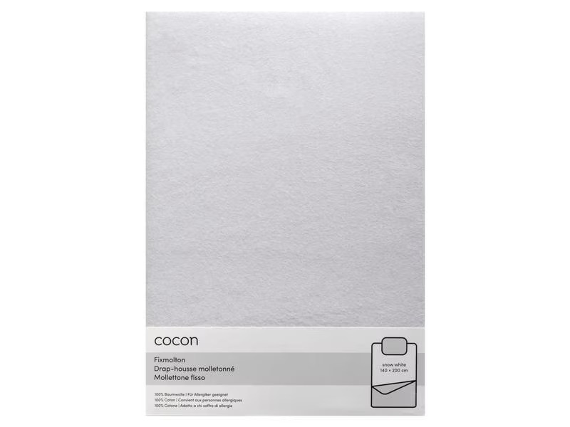 COCON Fixmolton 140-160 x 200 cm, Weiss