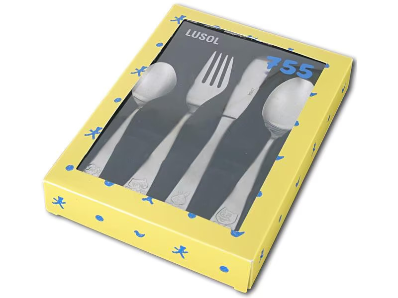 Sola Kinderbesteckset Lusol 755 Elite 4-tlg, Silber