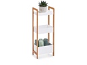 Zeller Present Regal mit 3 Ablagen Nature/Weiss