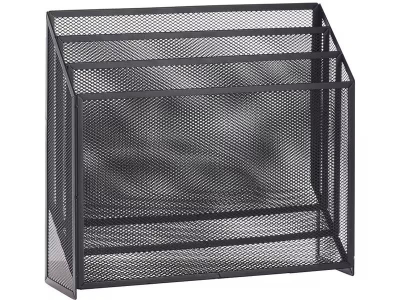 Zeller Present Zeitungsständer News Rack 32 x 9 x 29.5 cm, Schwarz